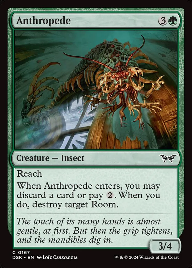 2024 Duskmourn: House of Horror Anthropede #167 common card image