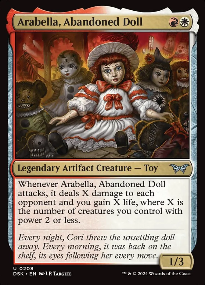 2024 Duskmourn: House of Horror Arabella, Abandoned Doll #208 uncommon card image
