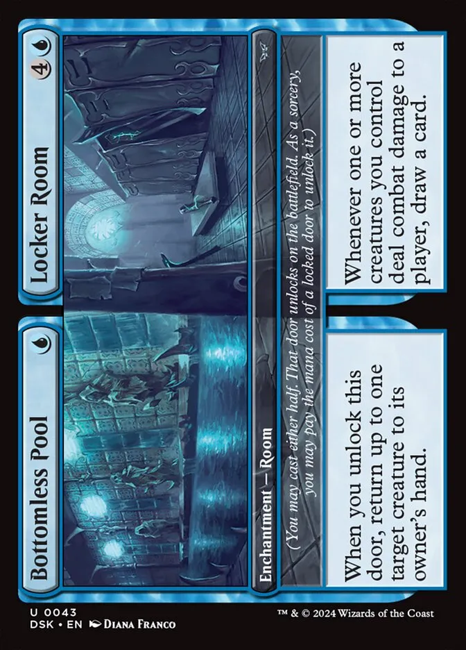 2024 Duskmourn: House of Horror Bottomless Pool // Locker Room #43 uncommon card image