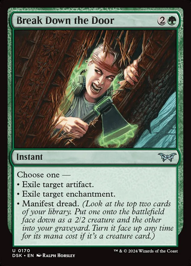 2024 Duskmourn: House of Horror Break Down the Door #170 uncommon card image