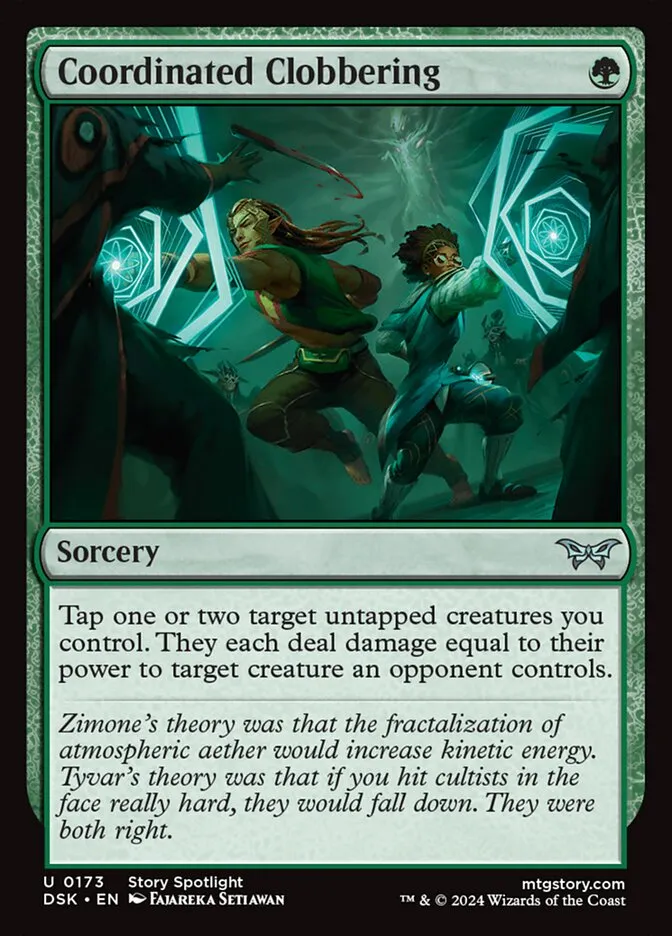 2024 Duskmourn: House of Horror Coordinated Clobbering #173 uncommon card image