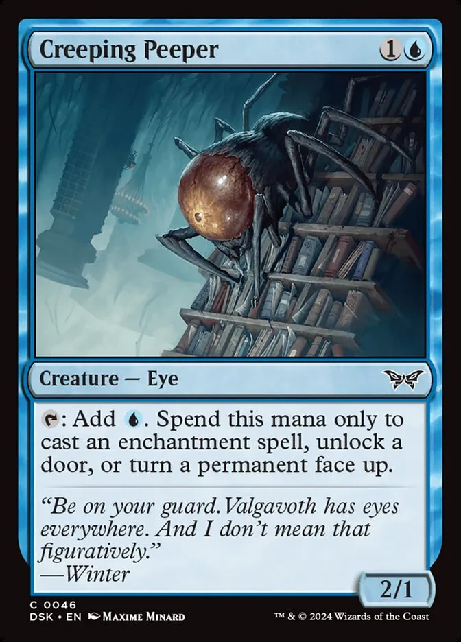 2024 Duskmourn: House of Horror Creeping Peeper #46 common card image