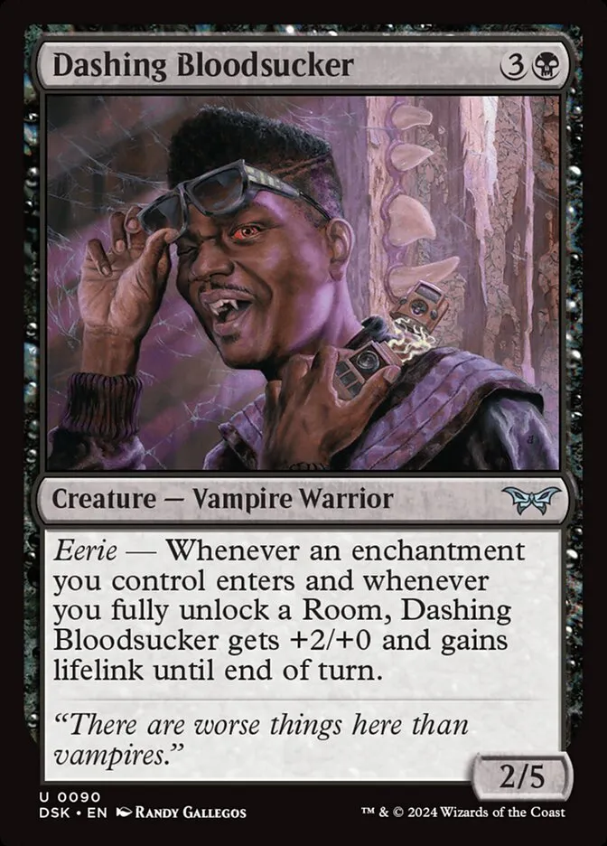 2024 Duskmourn: House of Horror Dashing Bloodsucker #90 uncommon card image