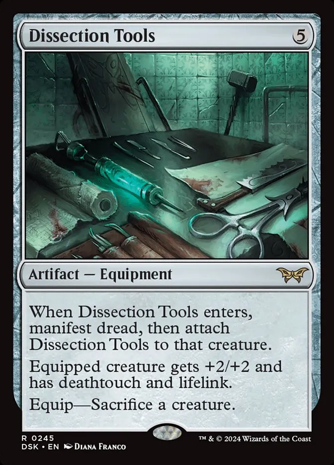 2024 Duskmourn: House of Horror Dissection Tools #245 rare card image