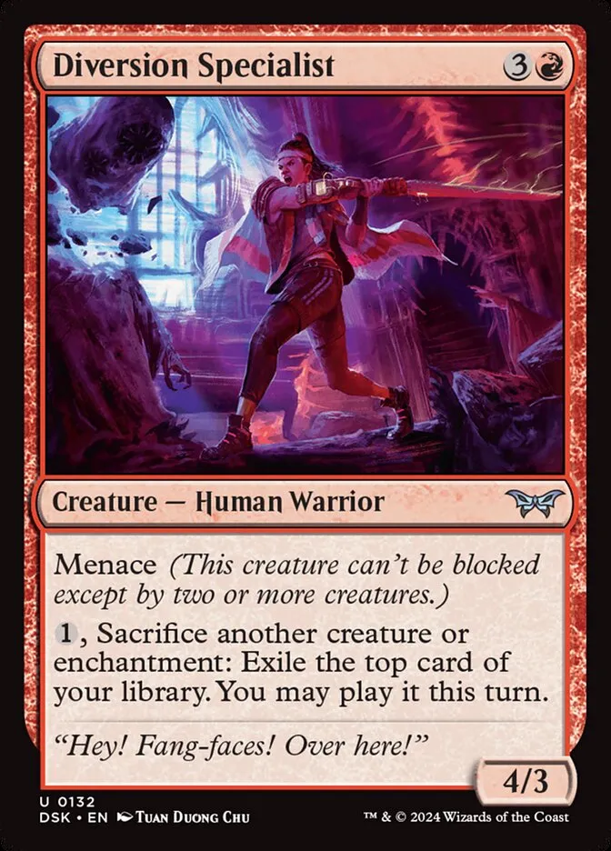 2024 Duskmourn: House of Horror Diversion Specialist #132 uncommon card image