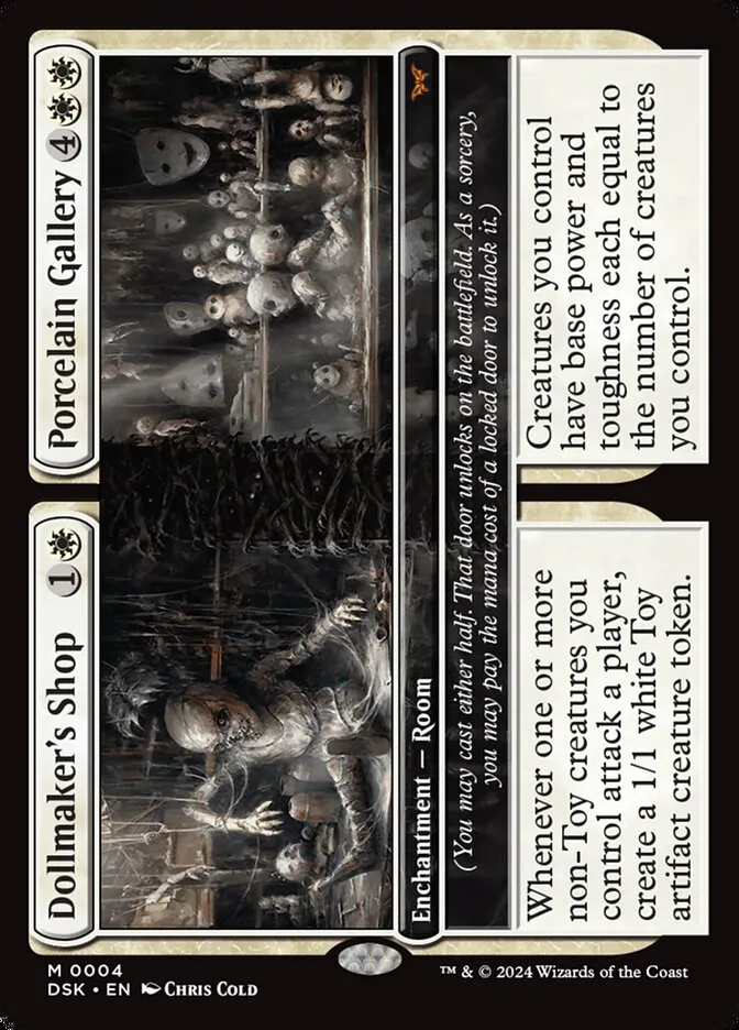 2024 Duskmourn: House of Horror Dollmaker's Shop // Porcelain Gallery #4 mythic card image