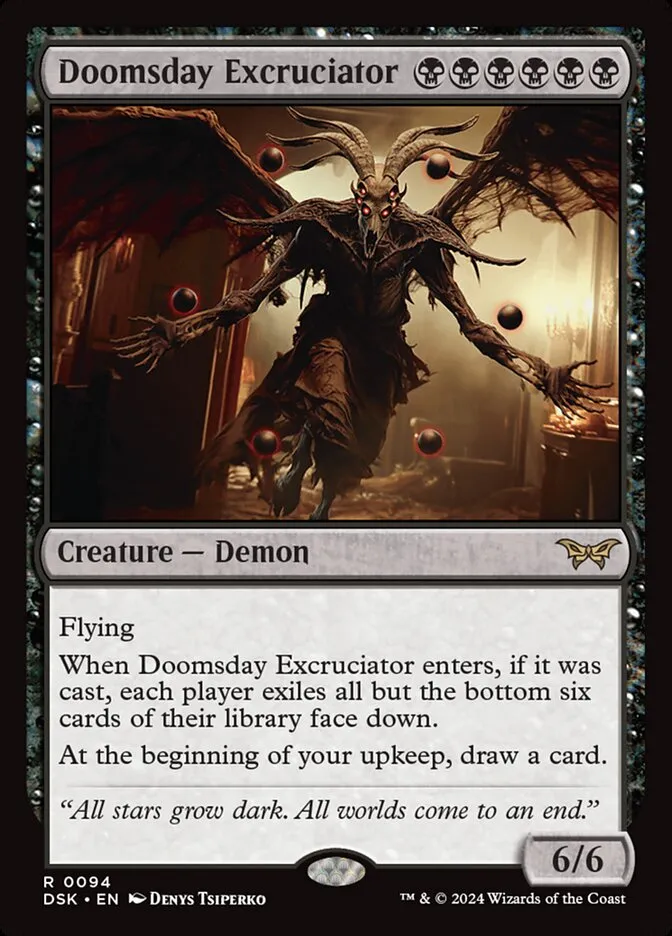 2024 Duskmourn: House of Horror Doomsday Excruciator #94 rare card image