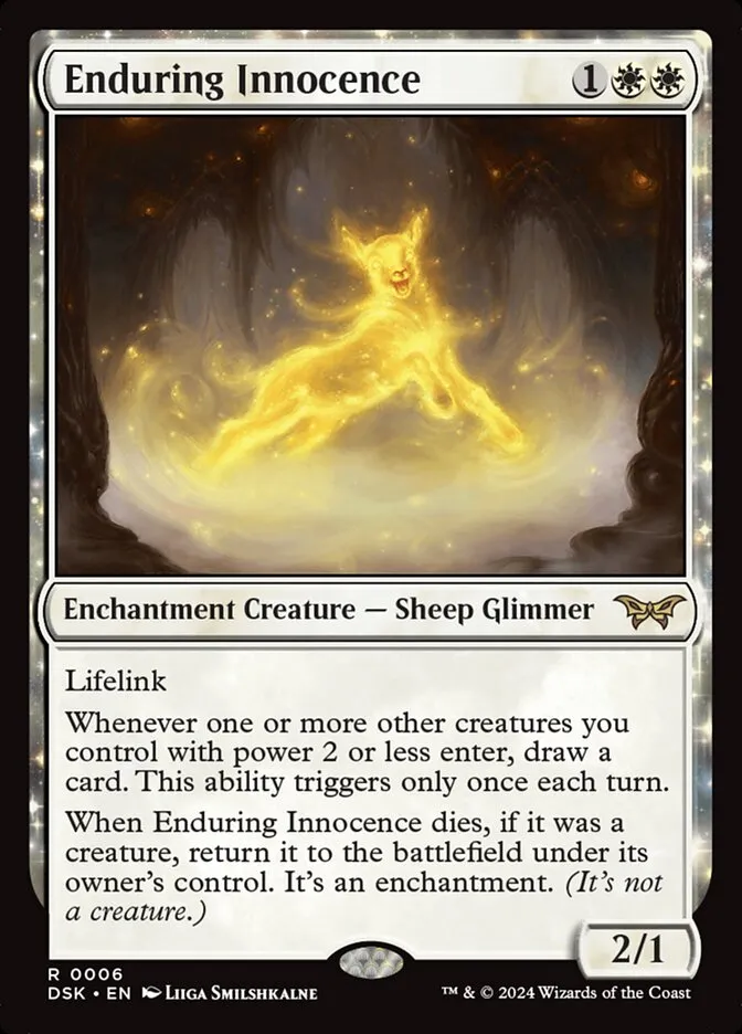 2024 Duskmourn: House of Horror Enduring Innocence #6 rare card image
