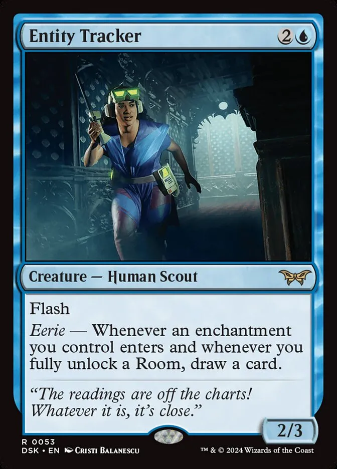 2024 Duskmourn: House of Horror Entity Tracker #53 rare card image