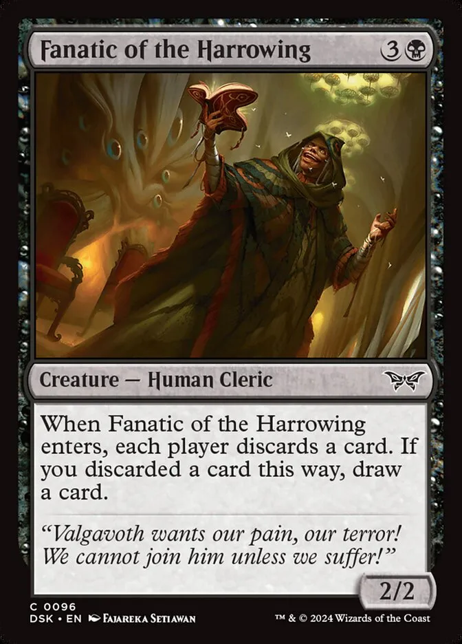 2024 Duskmourn: House of Horror Fanatic of the Harrowing #96 common card image