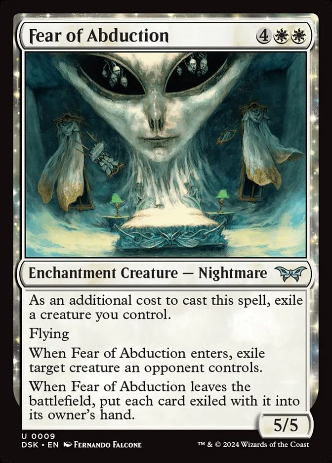 2024 Duskmourn: House of Horror Fear of Abduction #9 uncommon card image