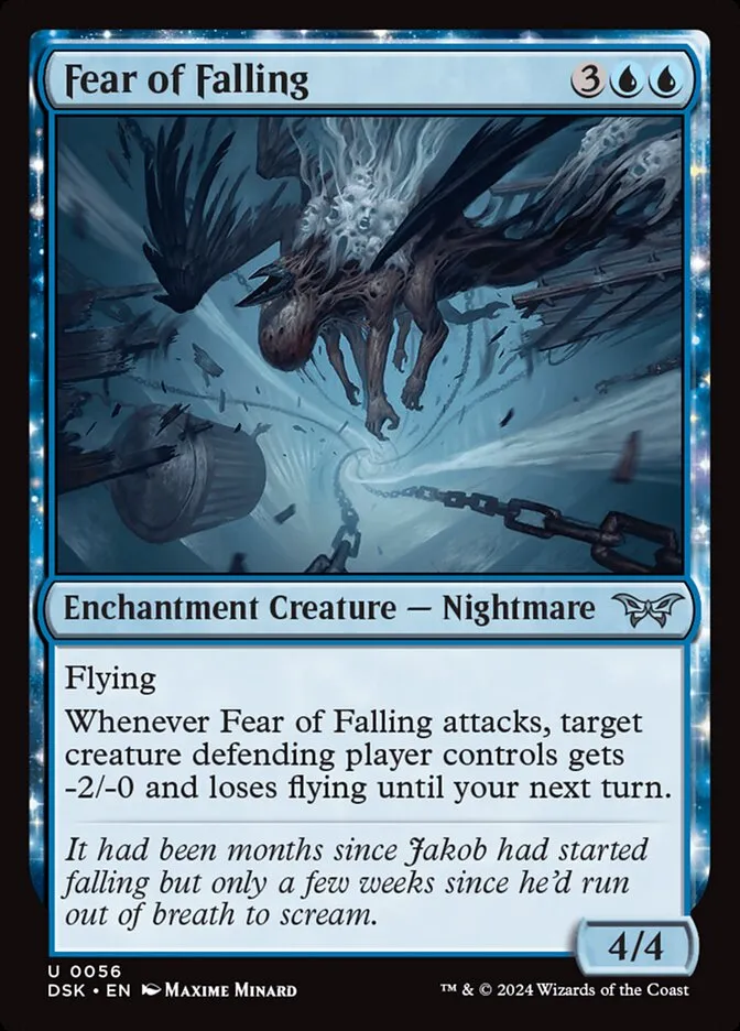 2024 Duskmourn: House of Horror Fear of Falling #56 uncommon card image
