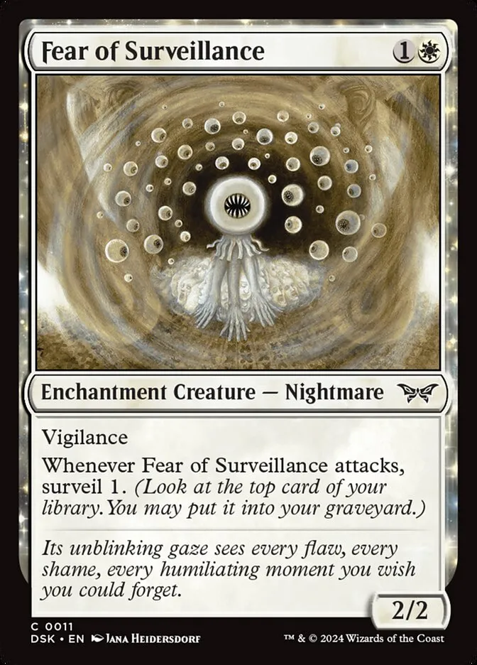2024 Duskmourn: House of Horror Fear of Surveillance #11 common card image