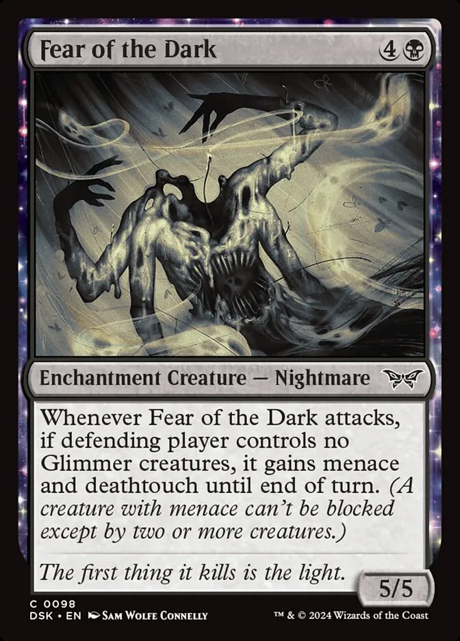 2024 Duskmourn: House of Horror Fear of the Dark #98 common card image