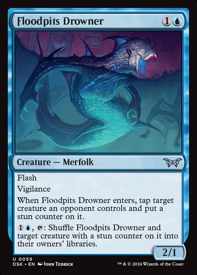 2024 Duskmourn: House of Horror Floodpits Drowner #59 uncommon card image