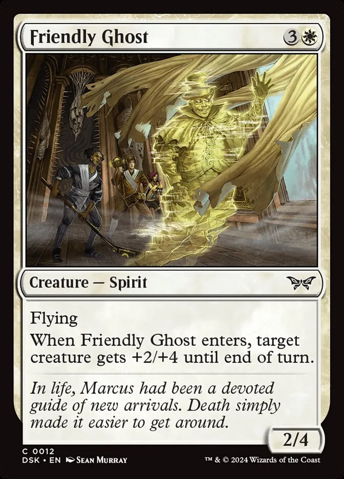 2024 Duskmourn: House of Horror Friendly Ghost #12 common card image