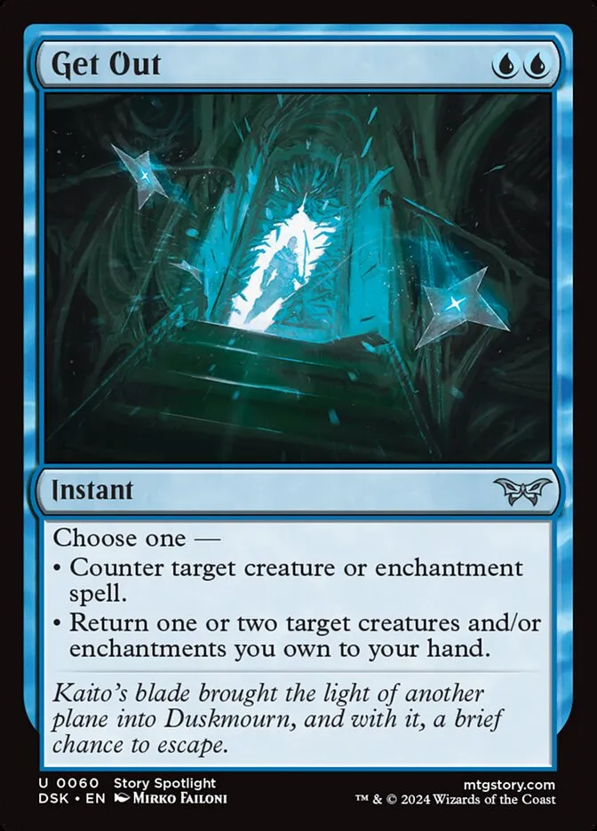 2024 Duskmourn: House of Horror Get Out #60 uncommon card image