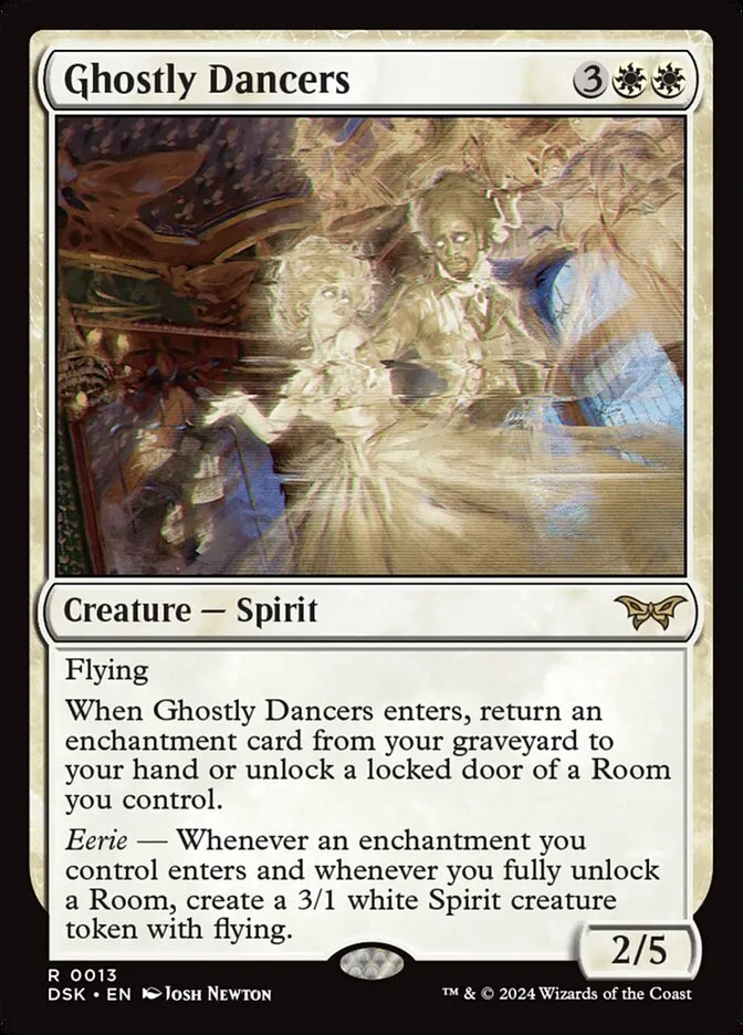 2024 Duskmourn: House of Horror Ghostly Dancers #13 rare card image