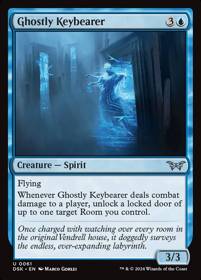 2024 Duskmourn: House of Horror Ghostly Keybearer #61 uncommon card image
