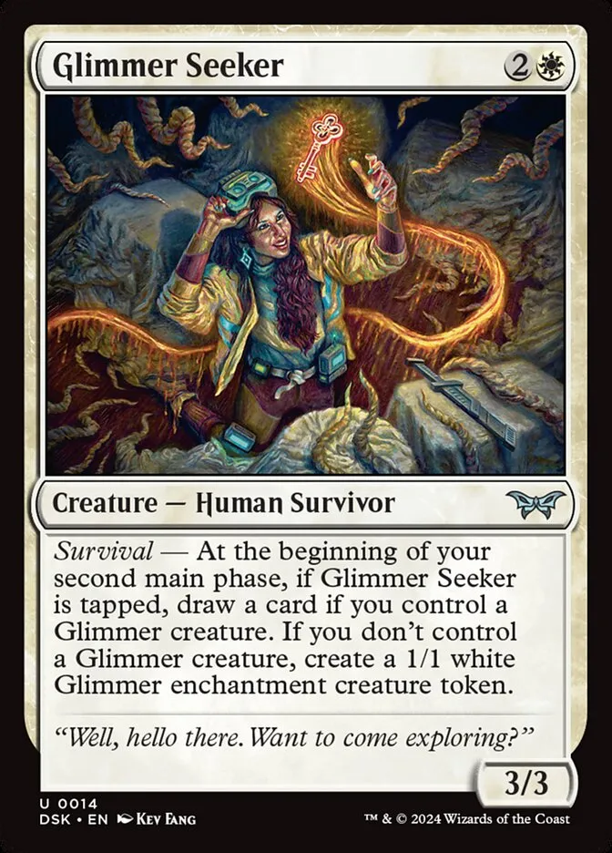 2024 Duskmourn: House of Horror Glimmer Seeker #14 uncommon card image