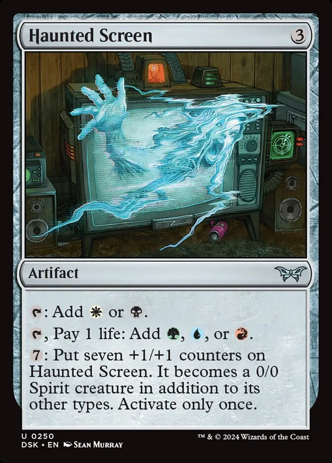 2024 Duskmourn: House of Horror Haunted Screen #250 uncommon card image