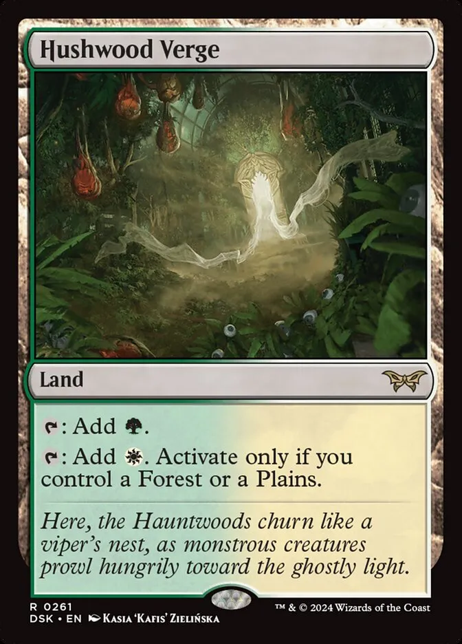 2024 Duskmourn: House of Horror Hushwood Verge #261 rare card image
