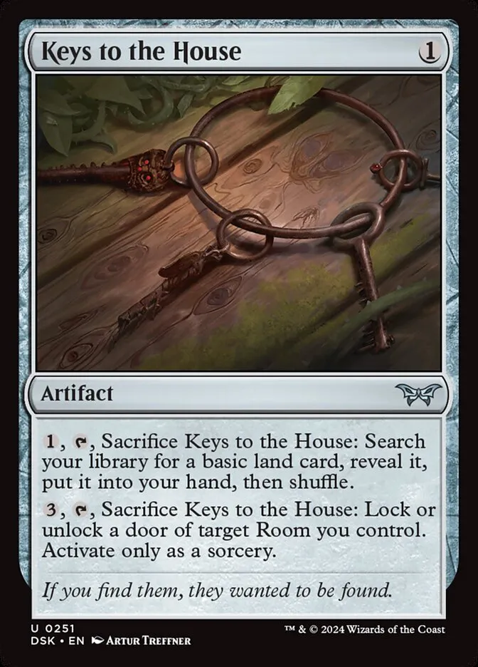 2024 Duskmourn: House of Horror Keys to the House #251 uncommon card image