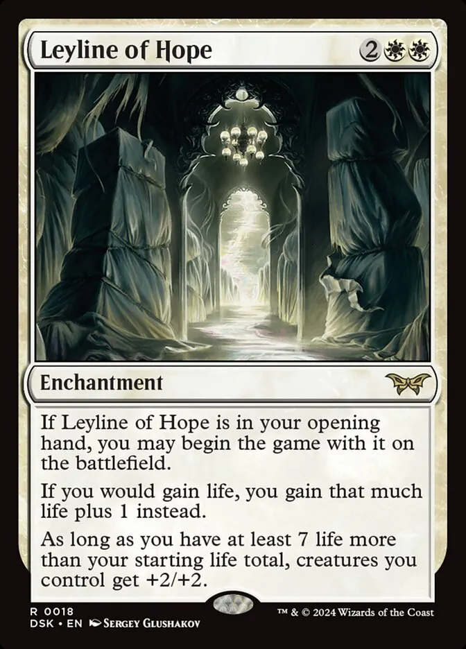 2024 Duskmourn: House of Horror Leyline of Hope #18 rare card image