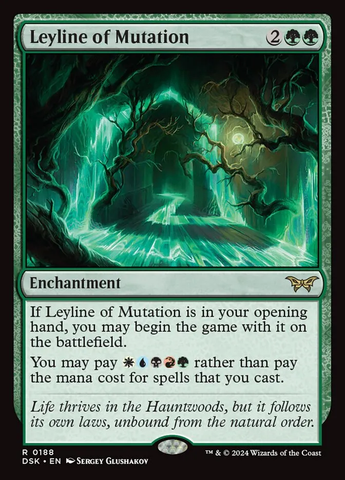 2024 Duskmourn: House of Horror Leyline of Mutation #188 rare card image