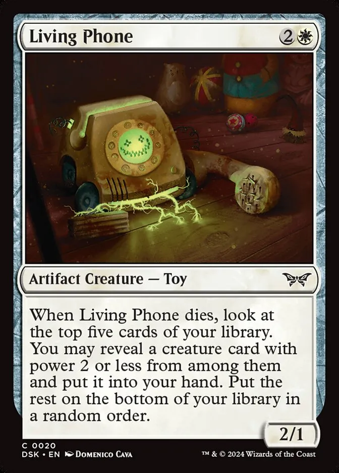 2024 Duskmourn: House of Horror Living Phone #20 common card image