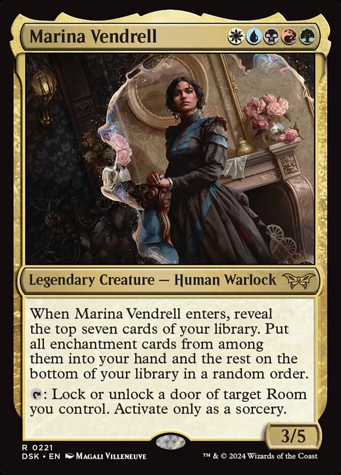 2024 Duskmourn: House of Horror Marina Vendrell #221 rare card image