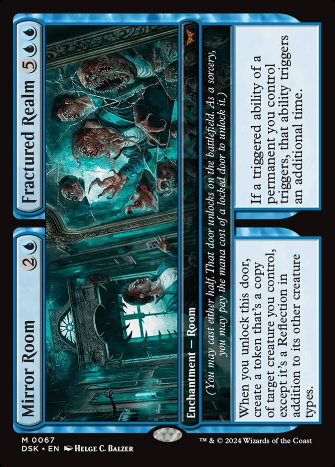 2024 Duskmourn: House of Horror Mirror Room // Fractured Realm #67 mythic card image