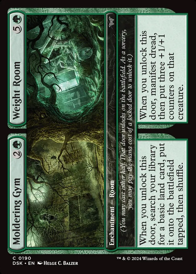 2024 Duskmourn: House of Horror Moldering Gym // Weight Room #190 common card image