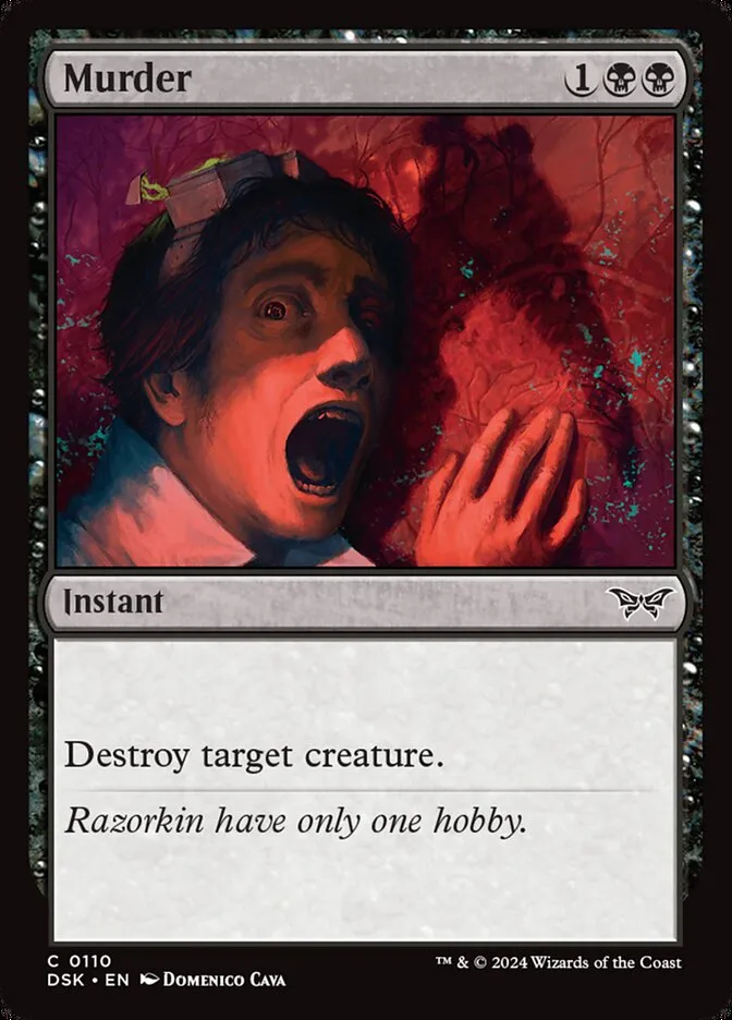 2024 Duskmourn: House of Horror Murder #110 common card image