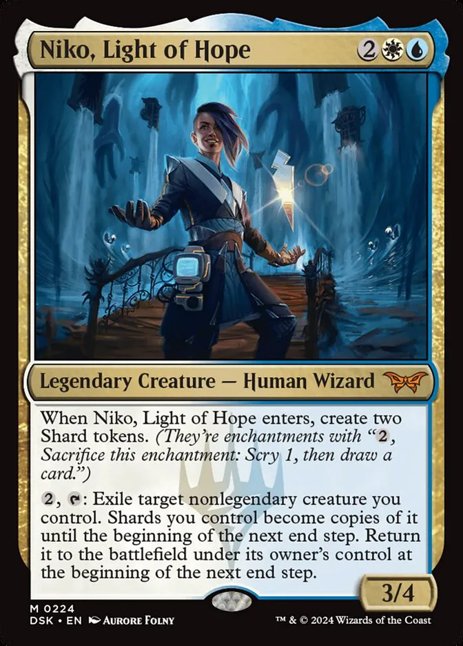 2024 Duskmourn: House of Horror Niko, Light of Hope #224 mythic card image
