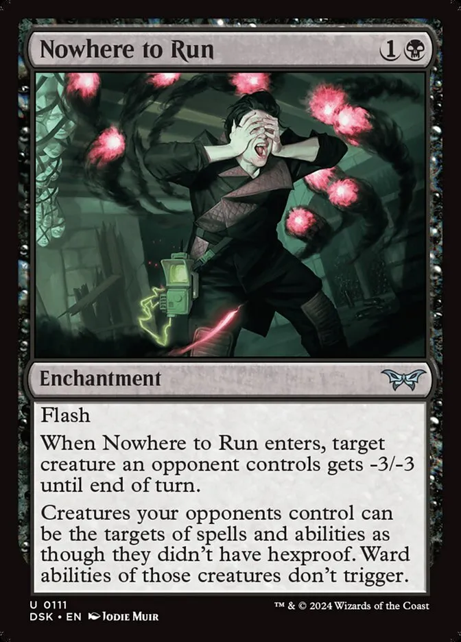 2024 Duskmourn: House of Horror Nowhere to Run #111 uncommon card image