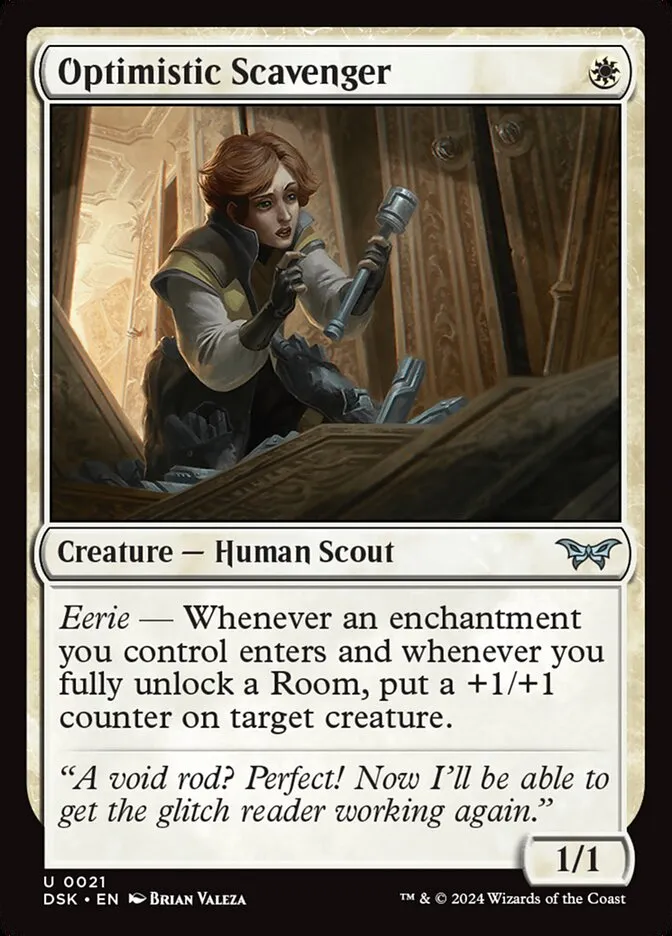 2024 Duskmourn: House of Horror Optimistic Scavenger #21 uncommon card image