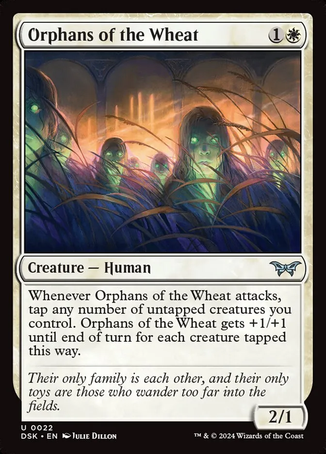 2024 Duskmourn: House of Horror Orphans of the Wheat #22 uncommon card image