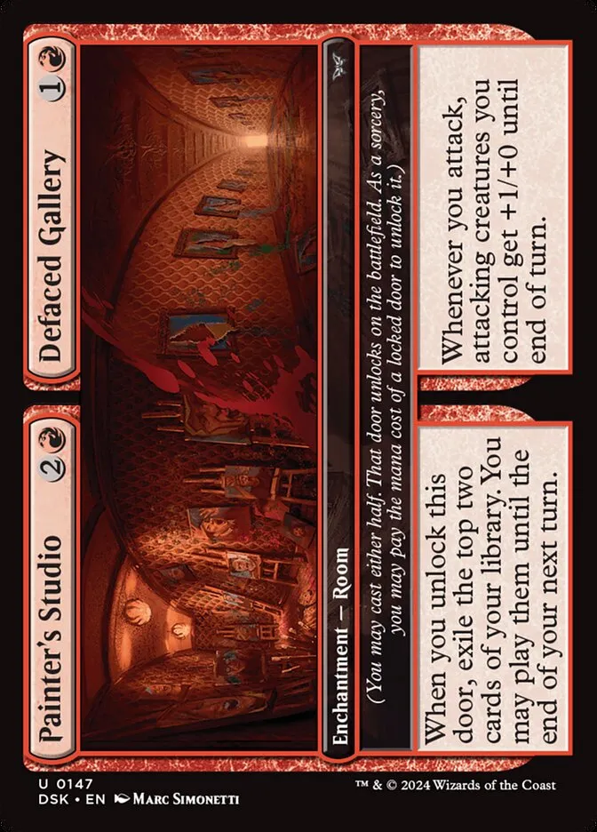 2024 Duskmourn: House of Horror Painter's Studio // Defaced Gallery #147 uncommon card image