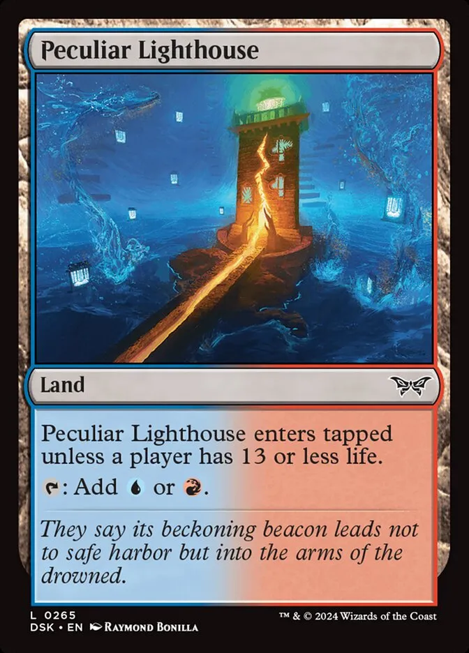 2024 Duskmourn: House of Horror Peculiar Lighthouse #265 common card image