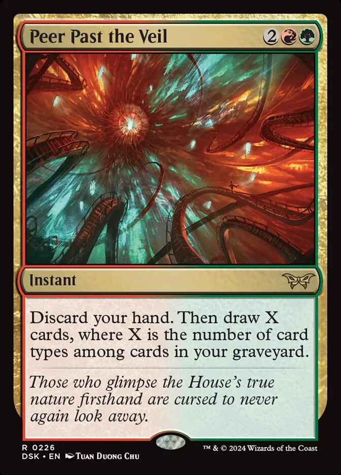 2024 Duskmourn: House of Horror Peer Past the Veil #226 rare card image
