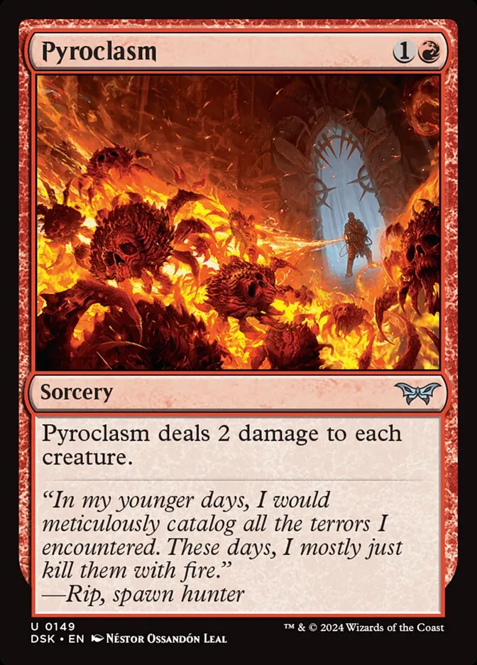 2024 Duskmourn: House of Horror Pyroclasm #149 uncommon card image