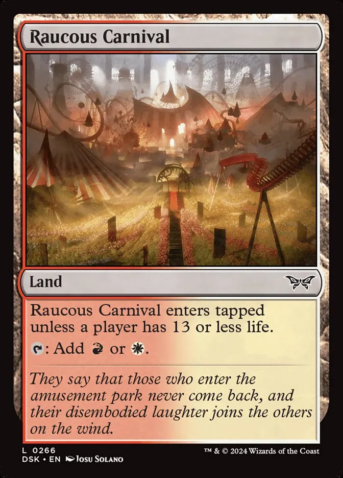 2024 Duskmourn: House of Horror Raucous Carnival #266 common card image