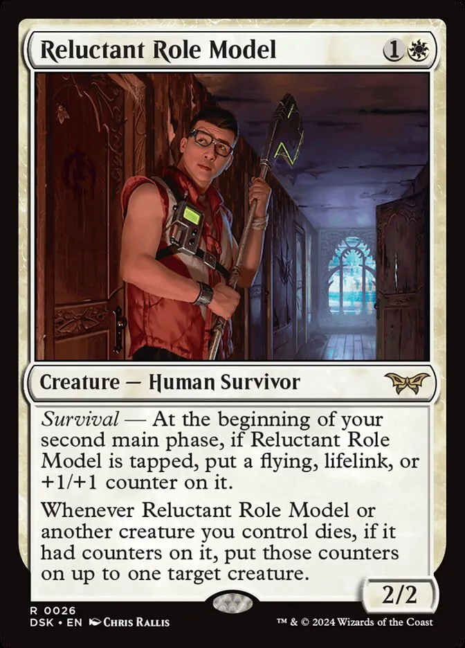 2024 Duskmourn: House of Horror Reluctant Role Model #26 rare card image