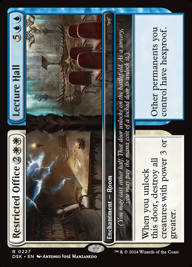 2024 Duskmourn: House of Horror Restricted Office // Lecture Hall #227 rare card image