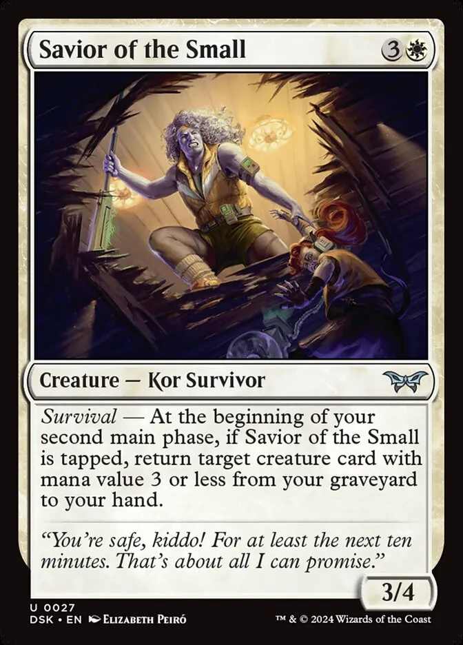 2024 Duskmourn: House of Horror Savior of the Small #27 uncommon card image