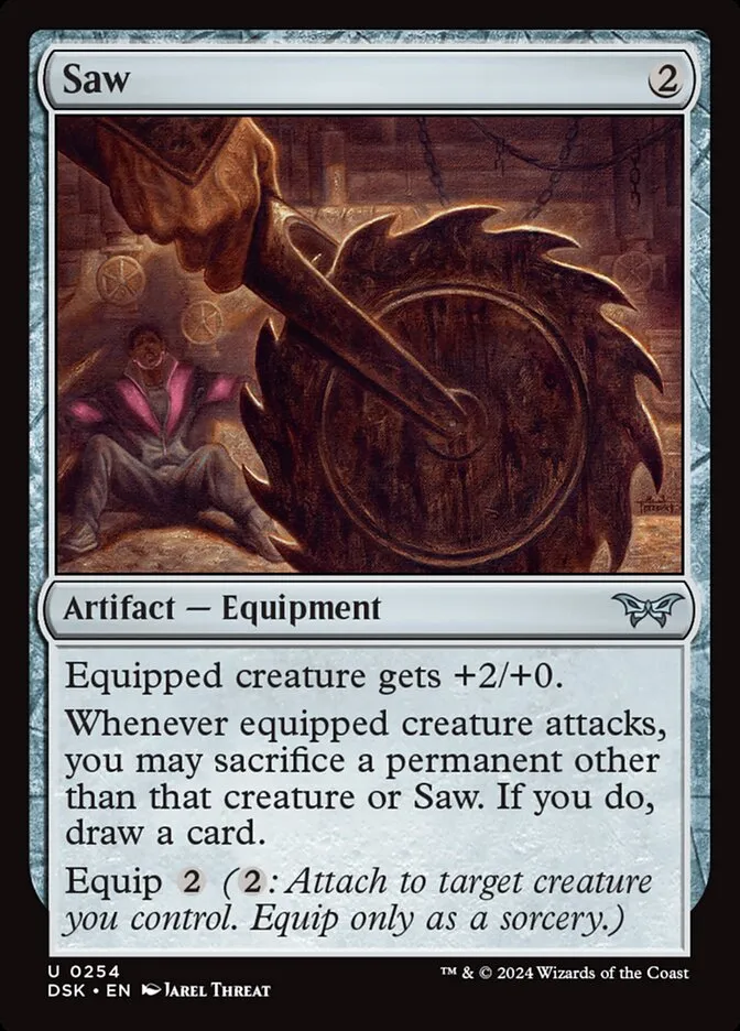 2024 Duskmourn: House of Horror Saw #254 uncommon card image