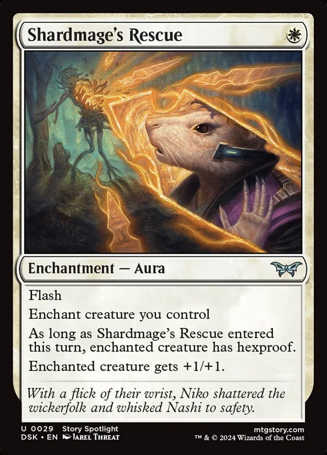2024 Duskmourn: House of Horror Shardmage's Rescue #29 uncommon card image