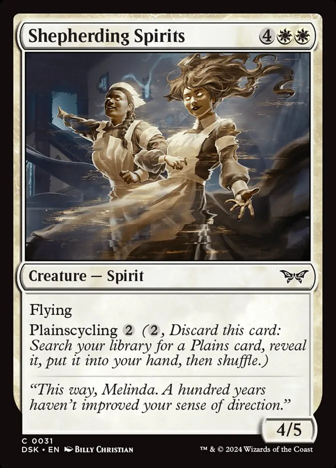 2024 Duskmourn: House of Horror Shepherding Spirits #31 common card image
