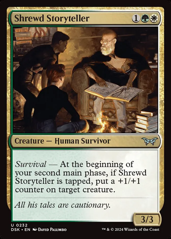 2024 Duskmourn: House of Horror Shrewd Storyteller #232 uncommon card image